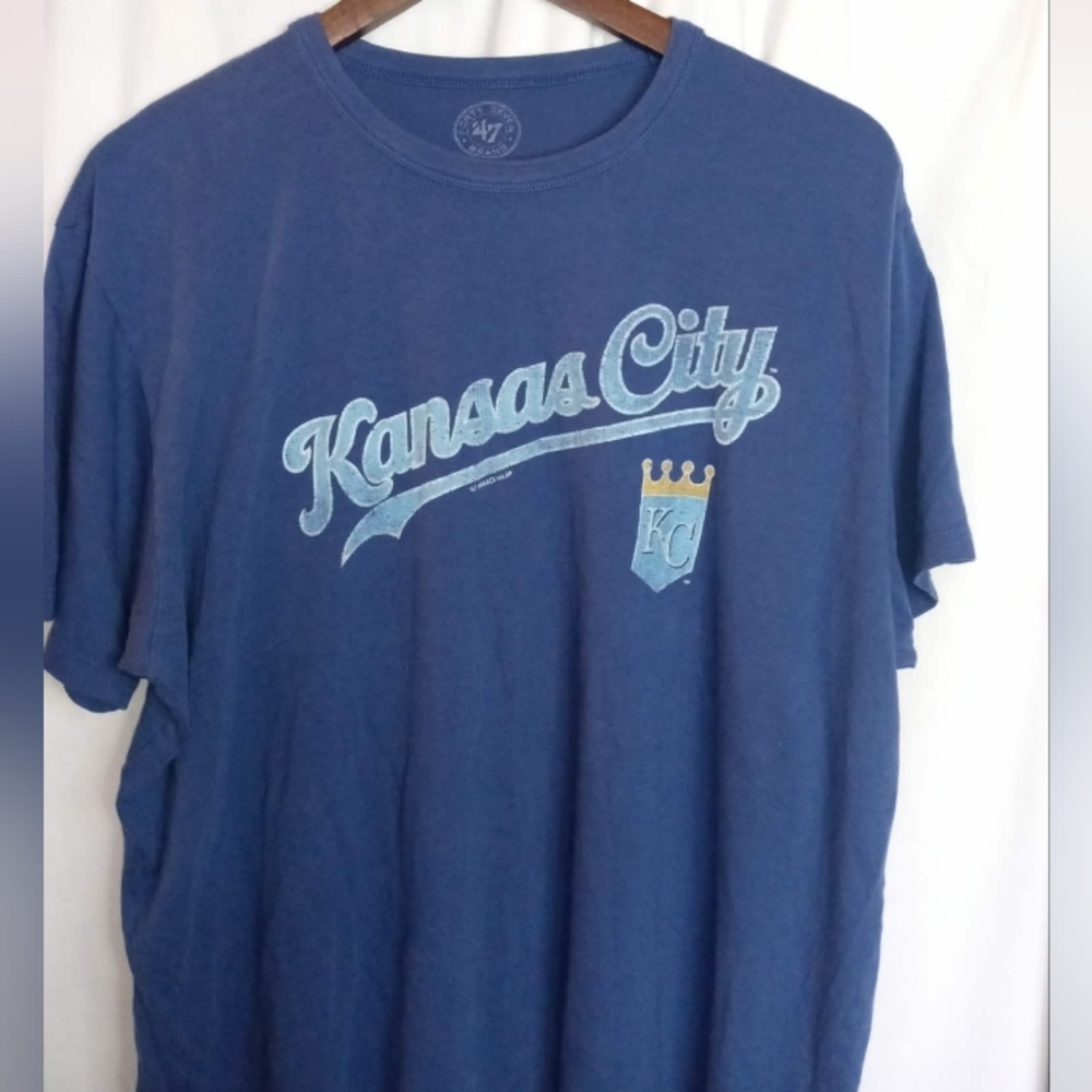 47 Kansas City Royals Blue Vintage Style Shirt XL Baseball Football